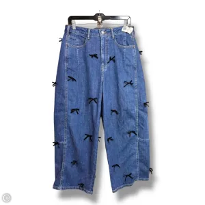 BOW JEANS By Pilcro In Blue. Size: 6