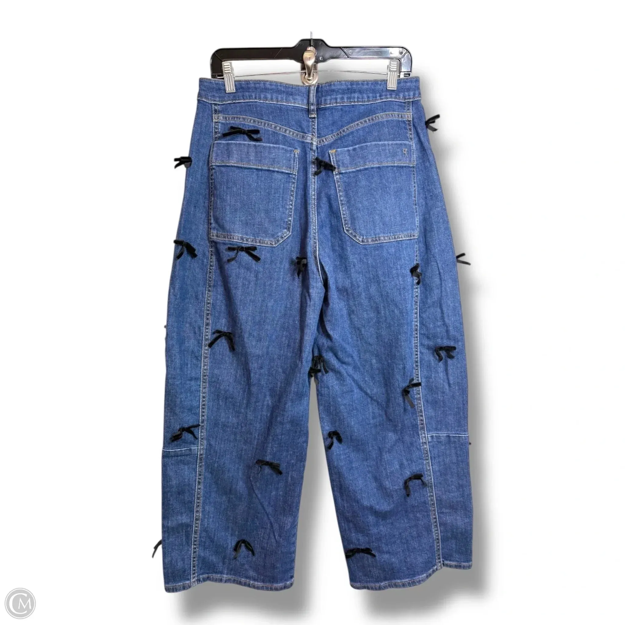 BOW JEANS By Pilcro In Blue. Size: 6