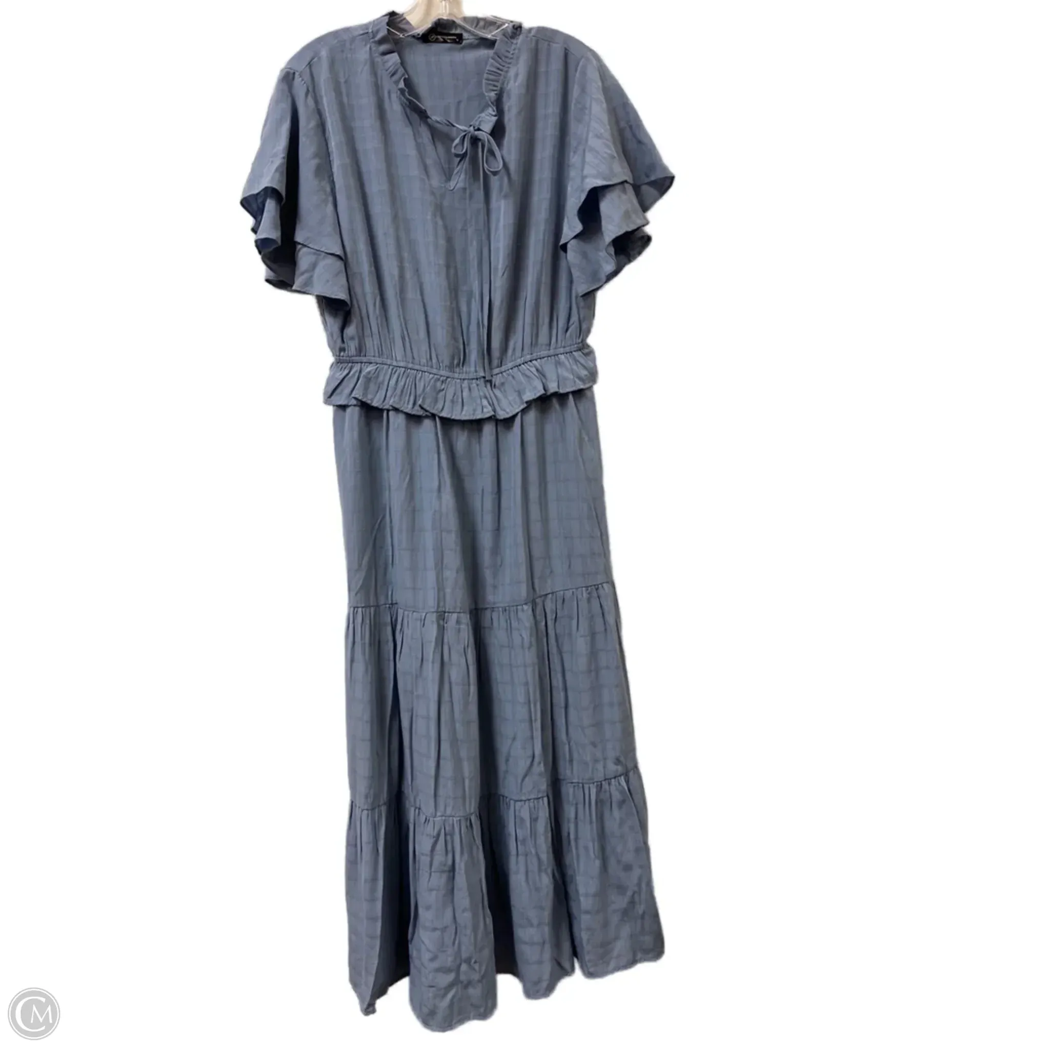 Dress Casual Maxi By Clothes Mentor In Blue. Size: L