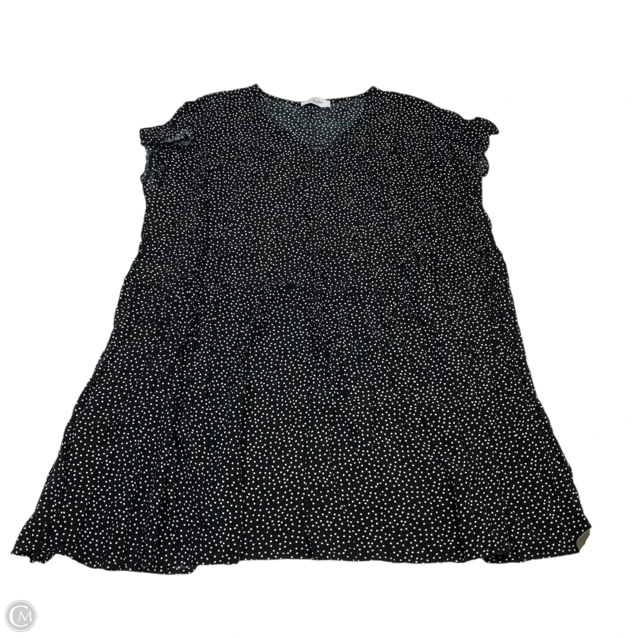 Dress Casual Short By Carly Jean In Black & White. Size: 2x