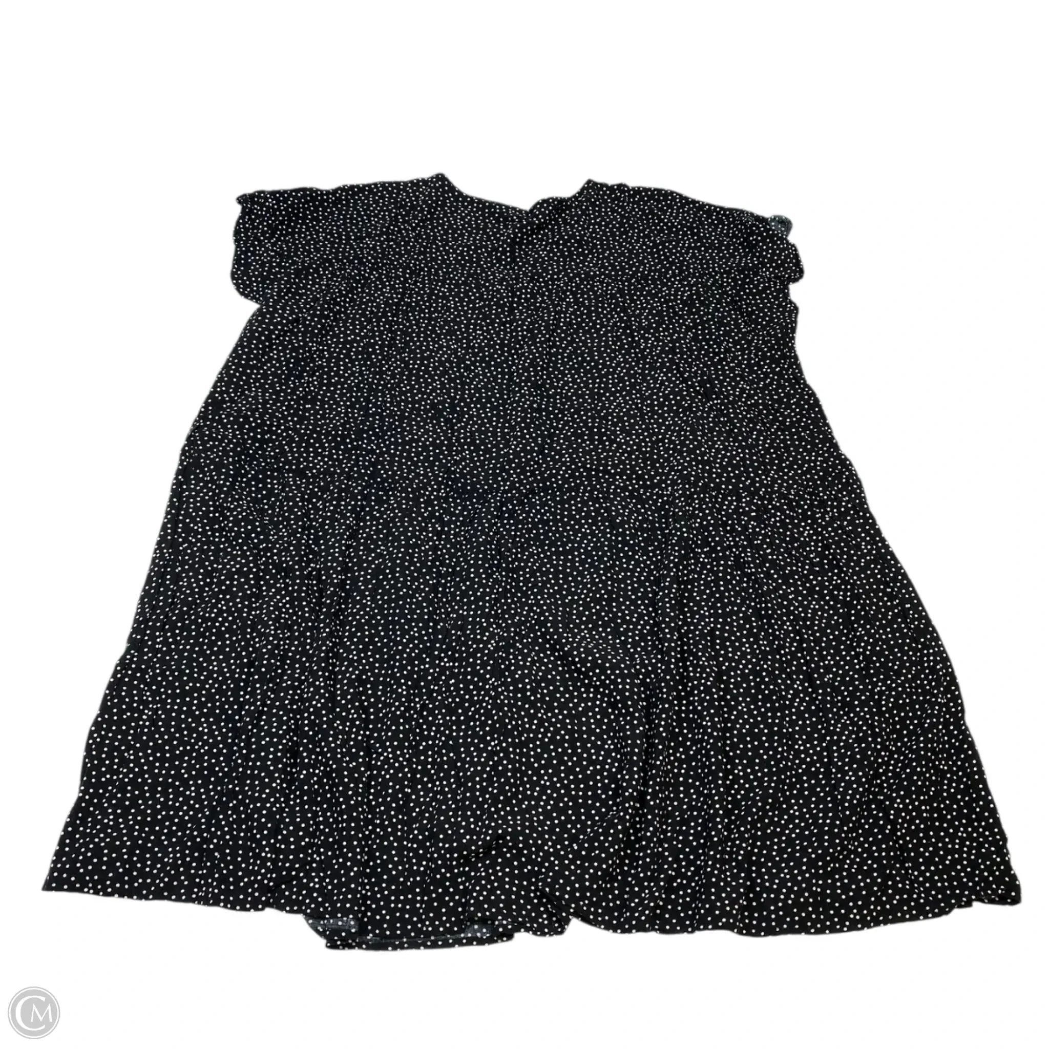 Dress Casual Short By Carly Jean In Black & White. Size: 2x