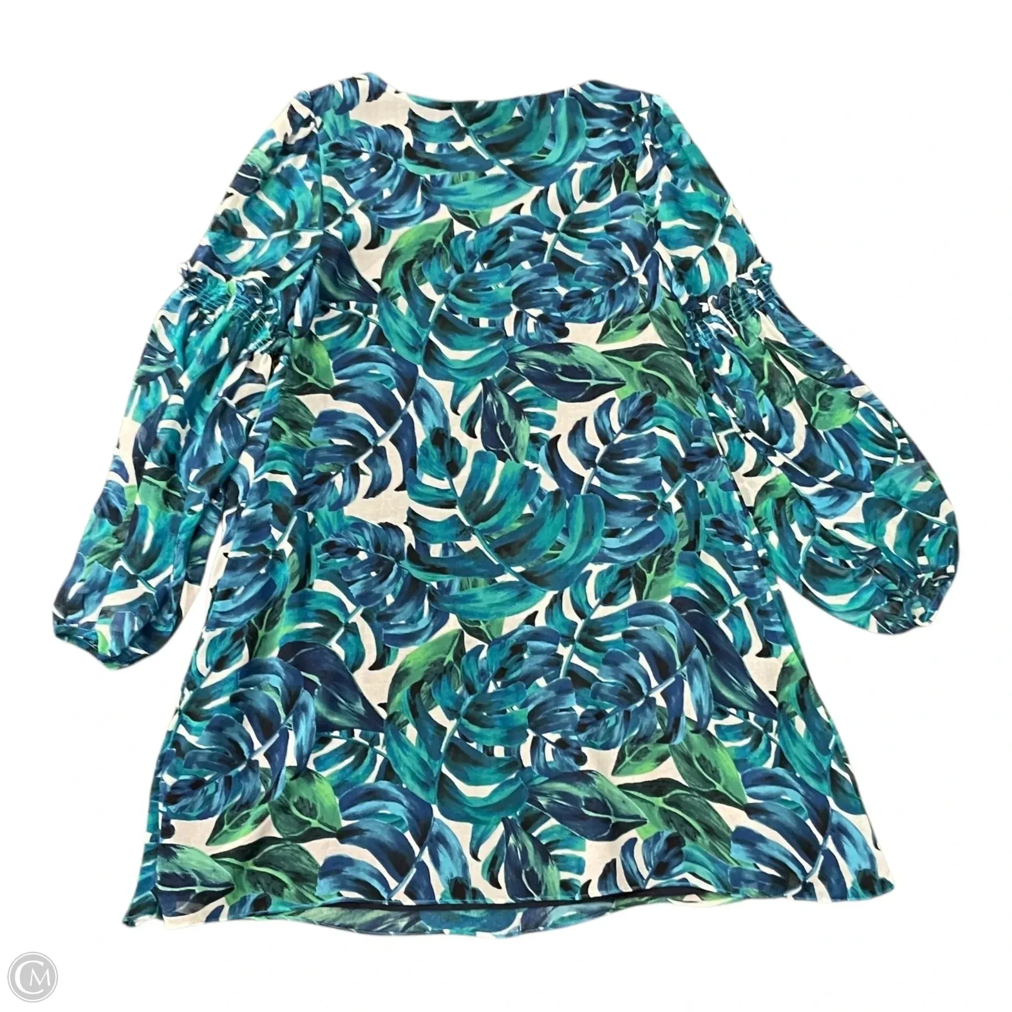 Dress Casual Short By Cmc In Blue & Green. Size: S