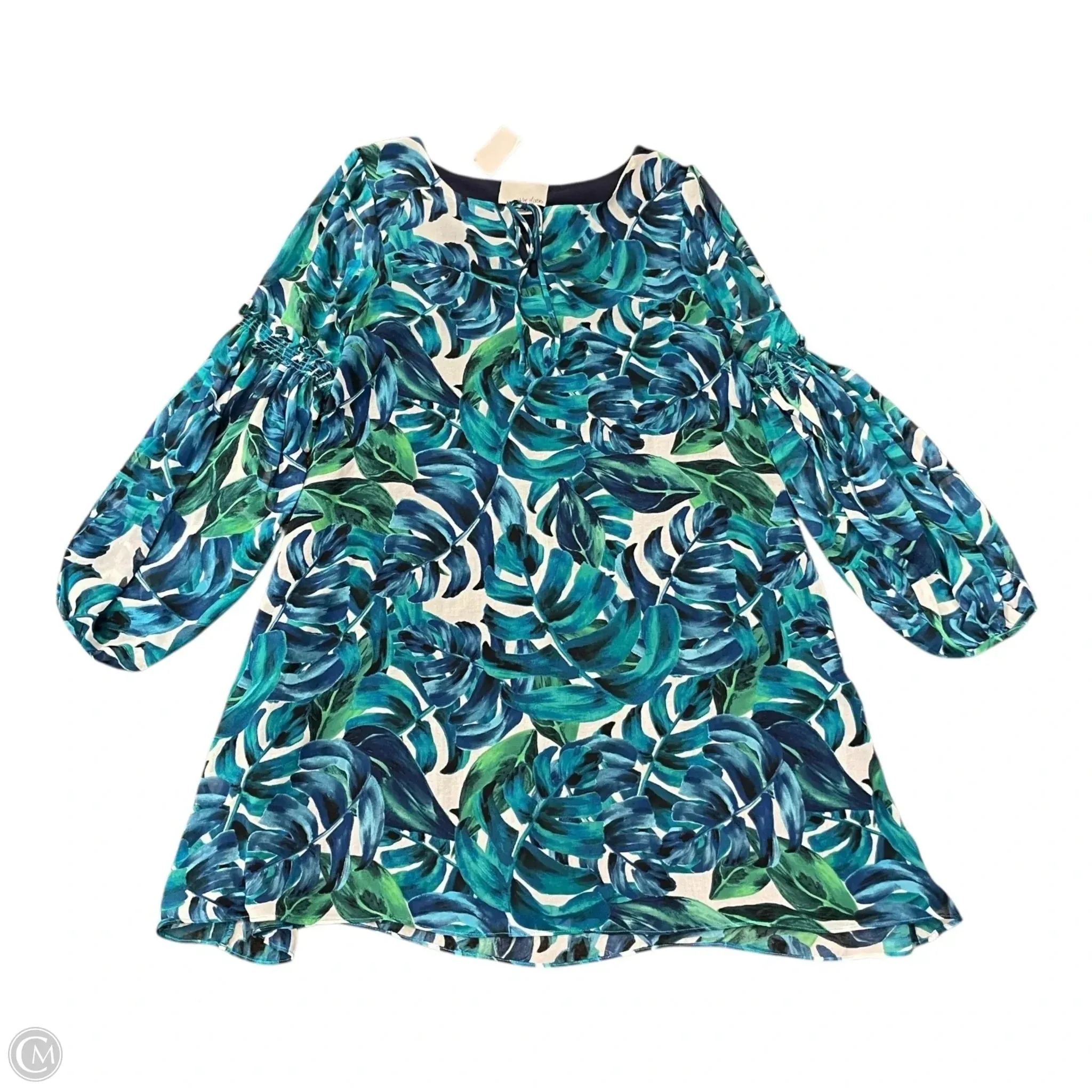 Dress Casual Short By Cmc In Blue & Green. Size: S