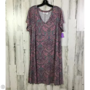Dress Casual Short By Lucky Brand In Blue & Pink. Size: 2x