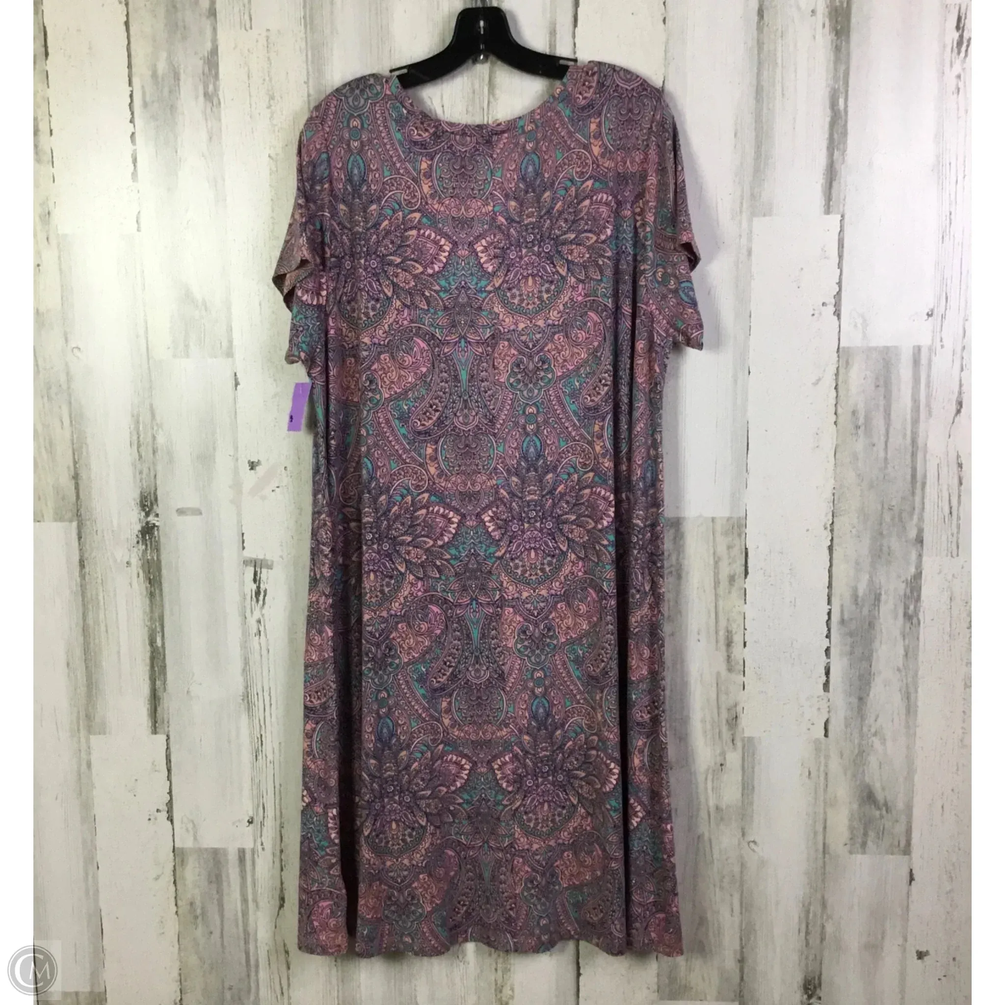 Dress Casual Short By Lucky Brand In Blue & Pink. Size: 2x