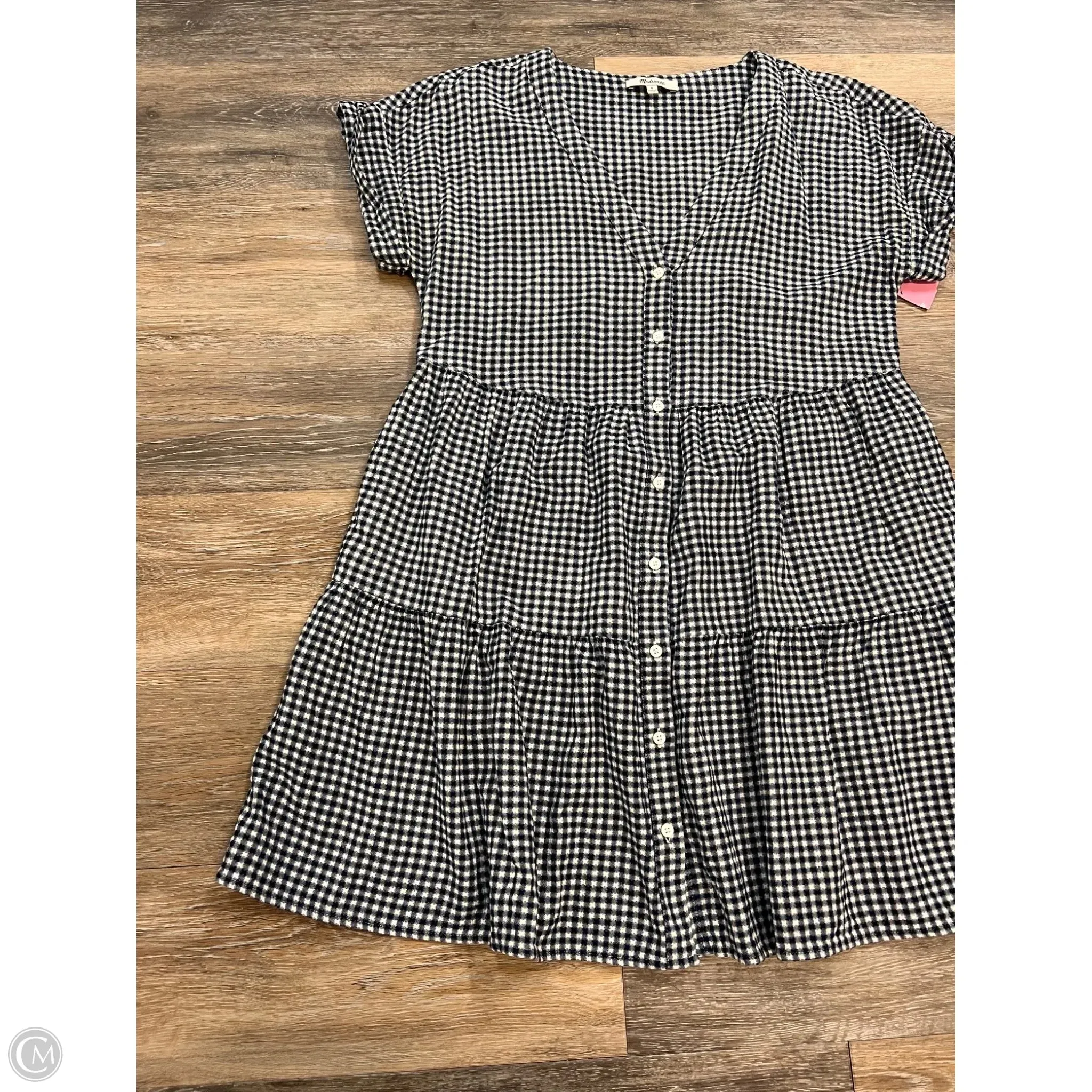 Dress Casual Short By Madewell In Blue & White. Size: S