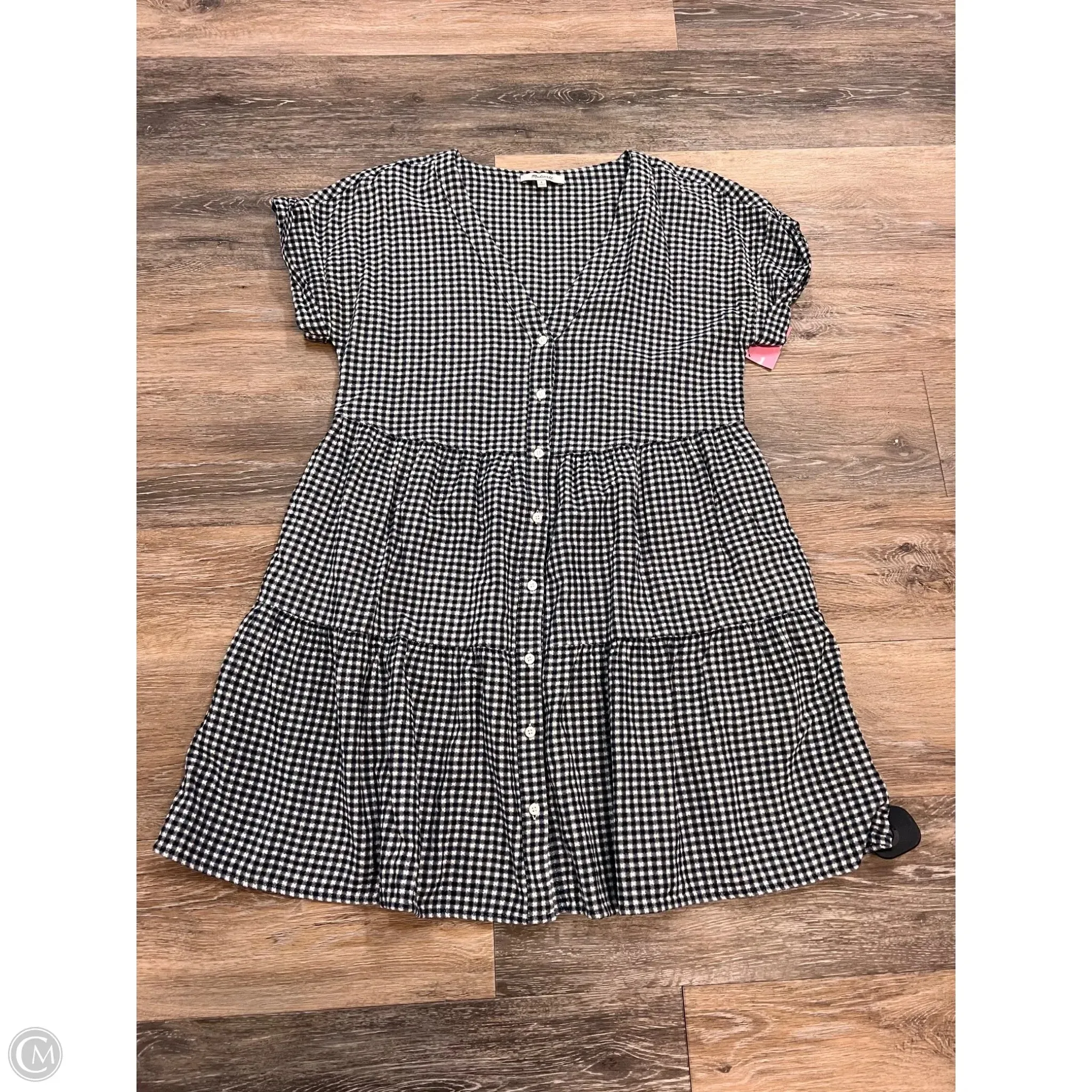 Dress Casual Short By Madewell In Blue & White. Size: S
