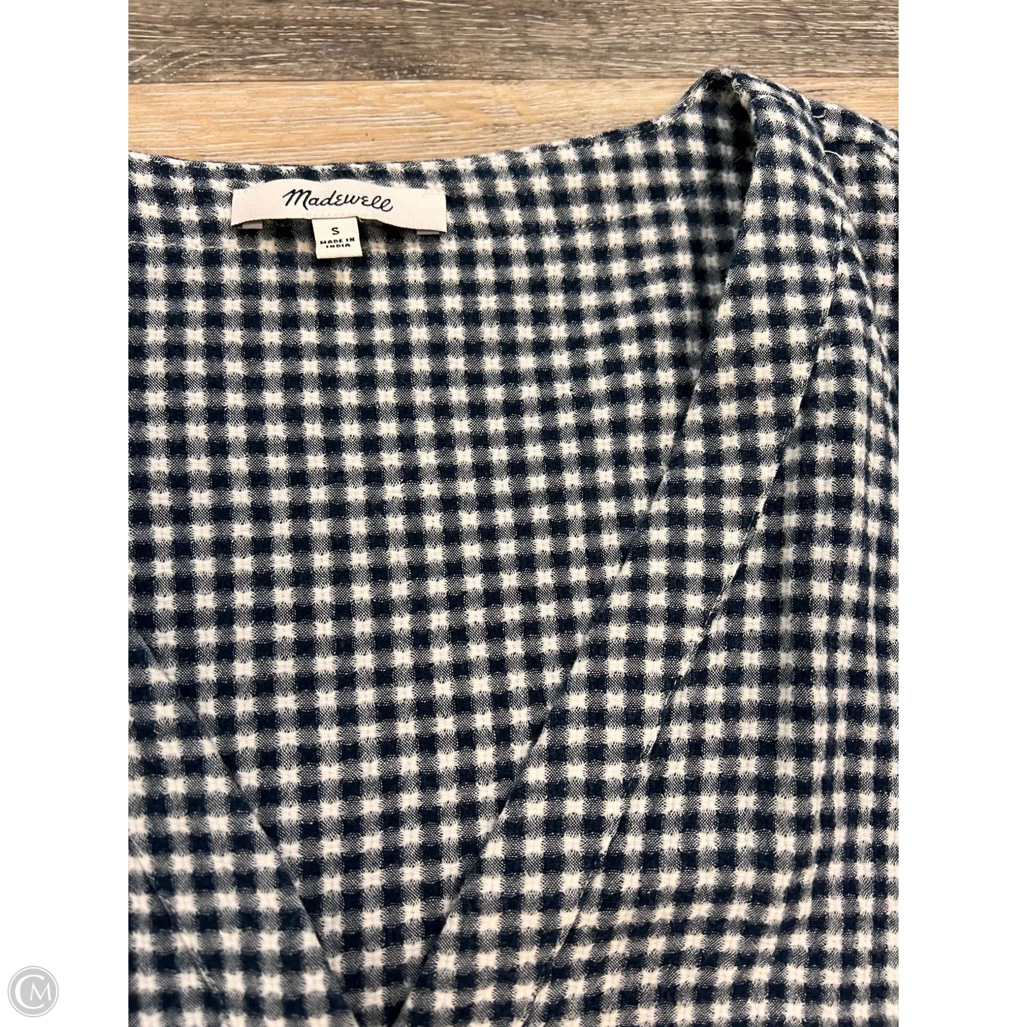 Dress Casual Short By Madewell In Blue & White. Size: S