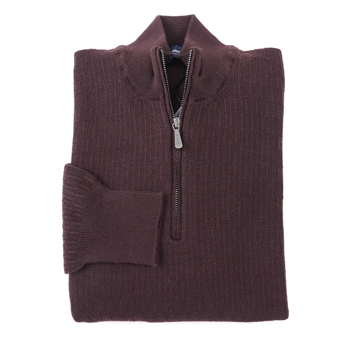 Drumohr Half-Zip Merino Wool Sweater