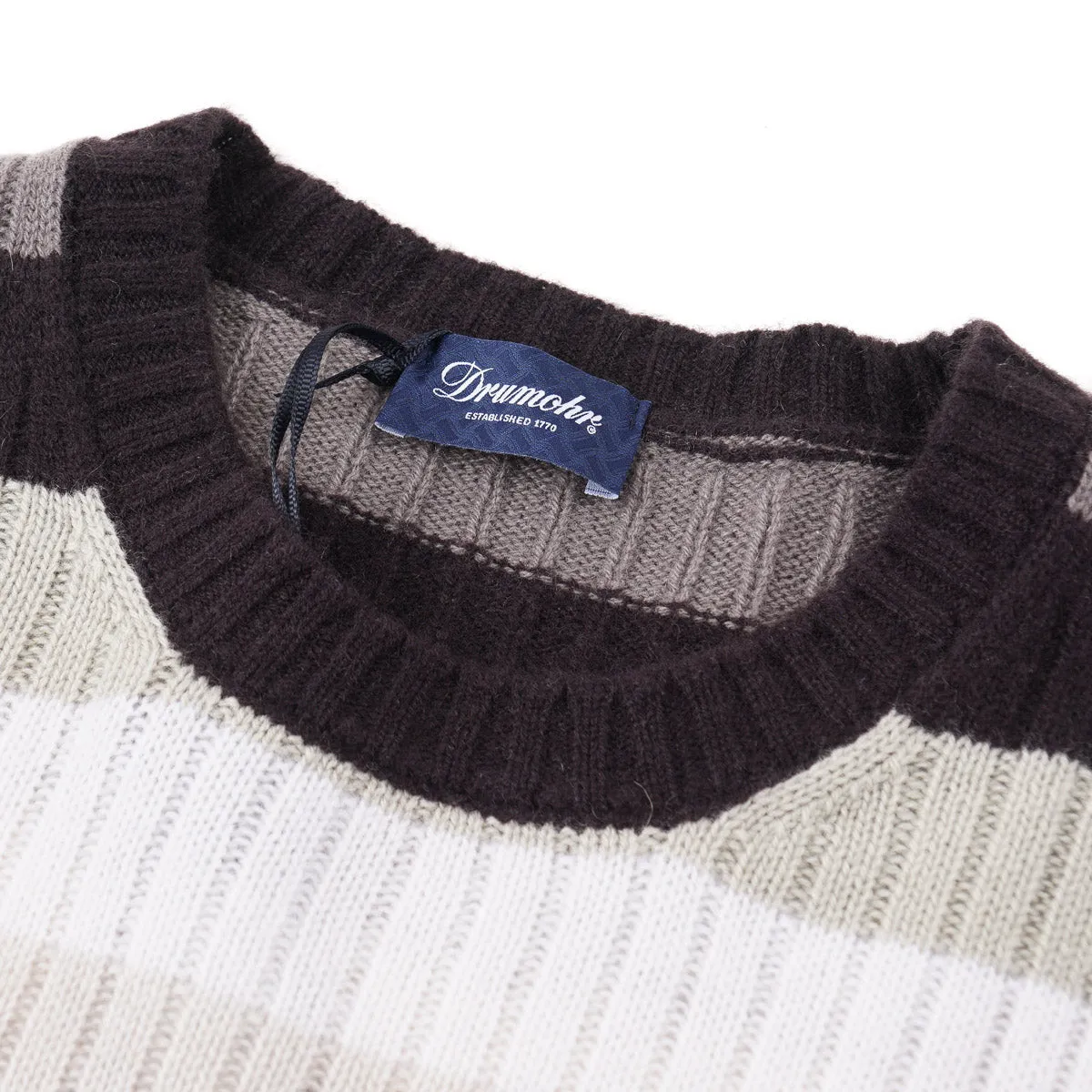 Drumohr Multi-Striped Cashmere Sweater