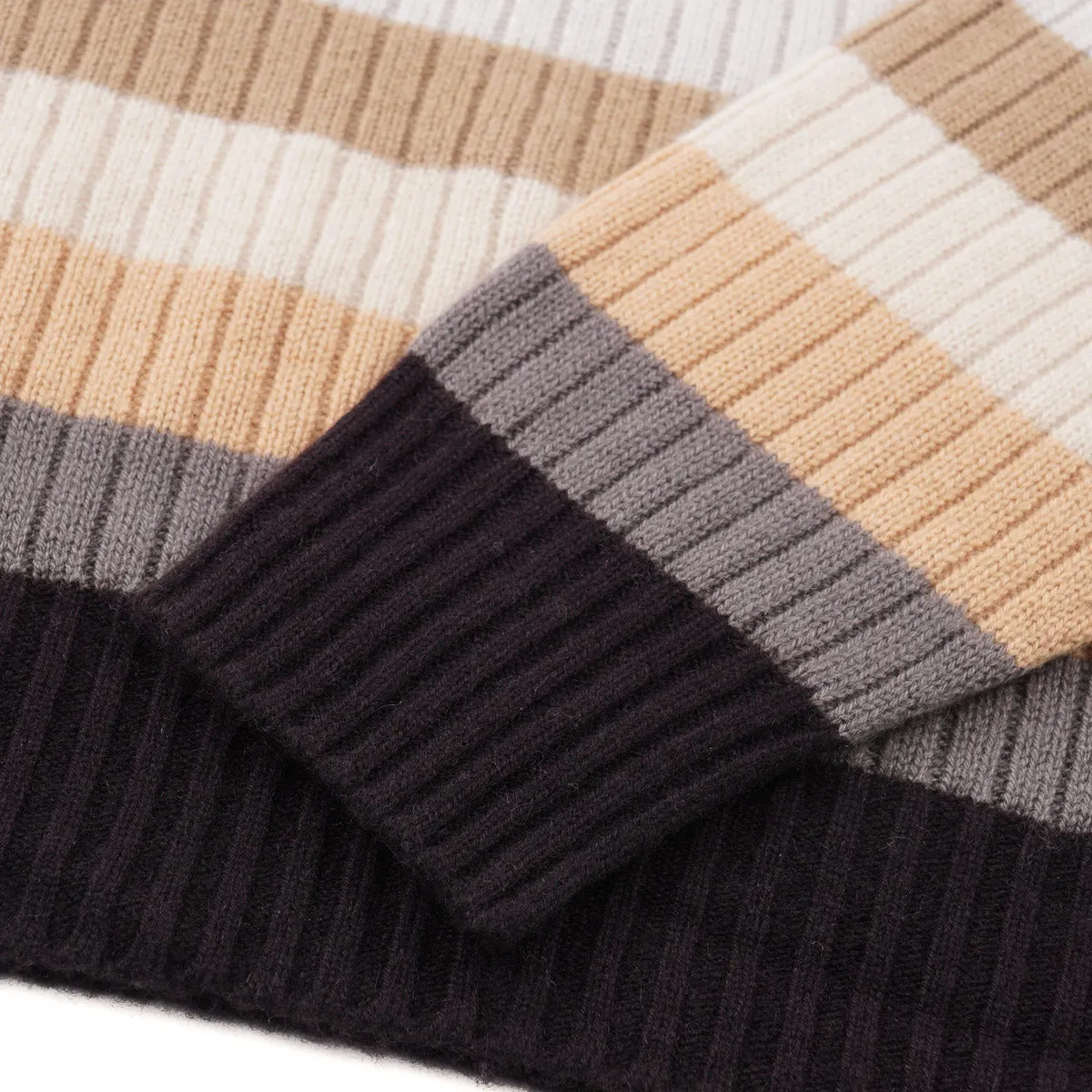 Drumohr Multi-Striped Cashmere Sweater