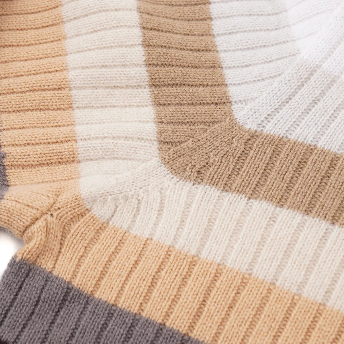 Drumohr Multi-Striped Cashmere Sweater
