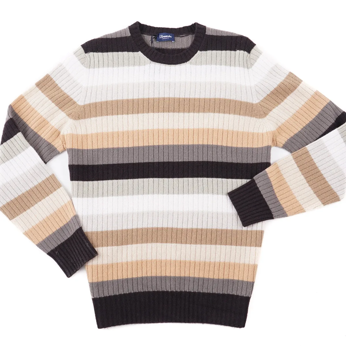 Drumohr Multi-Striped Cashmere Sweater