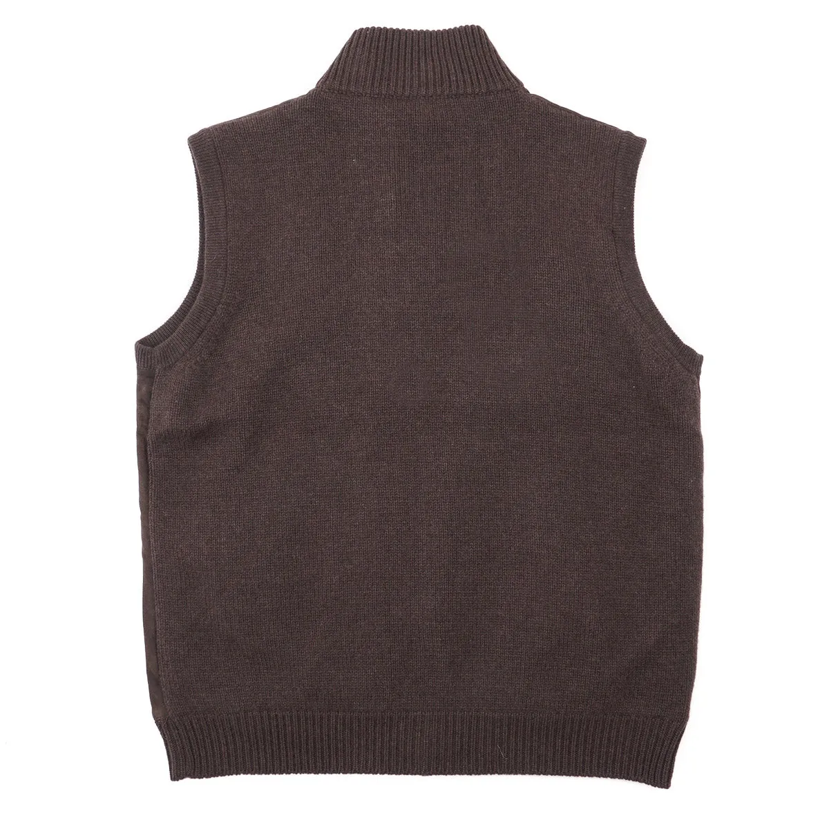 Fedeli Suede and Knit Cashmere Vest