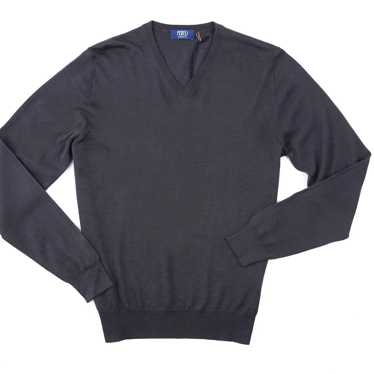 Fedeli Superfine Cashmere-Silk Sweater