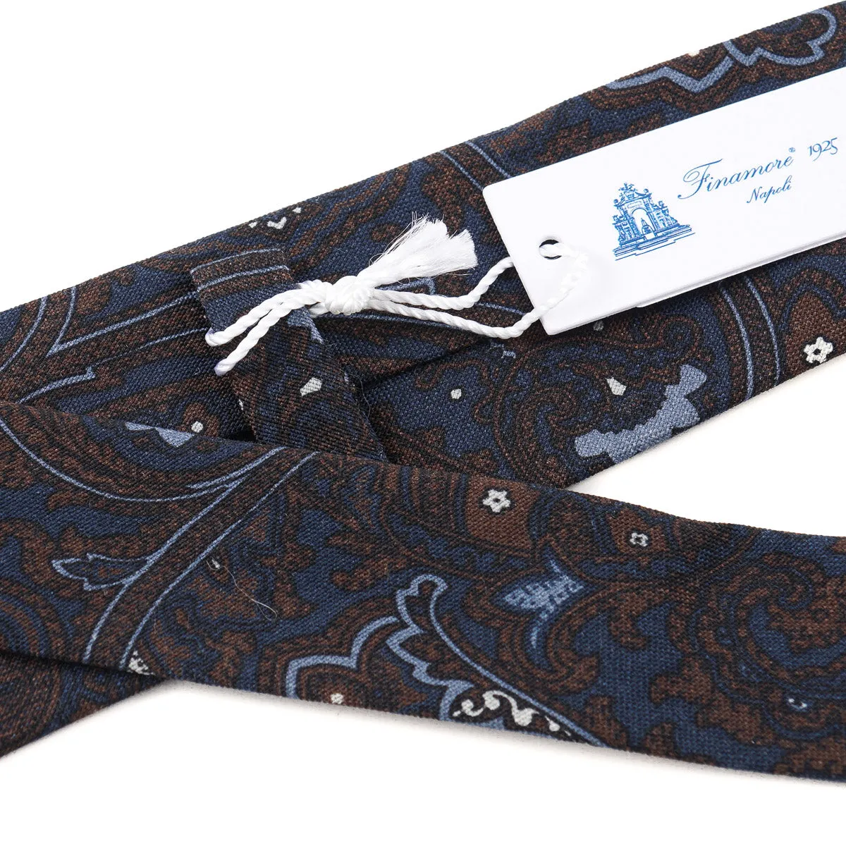 Finamore Unlined Lightweight Wool Tie