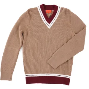 Isaia Cashmere Sweater with Contrast Details