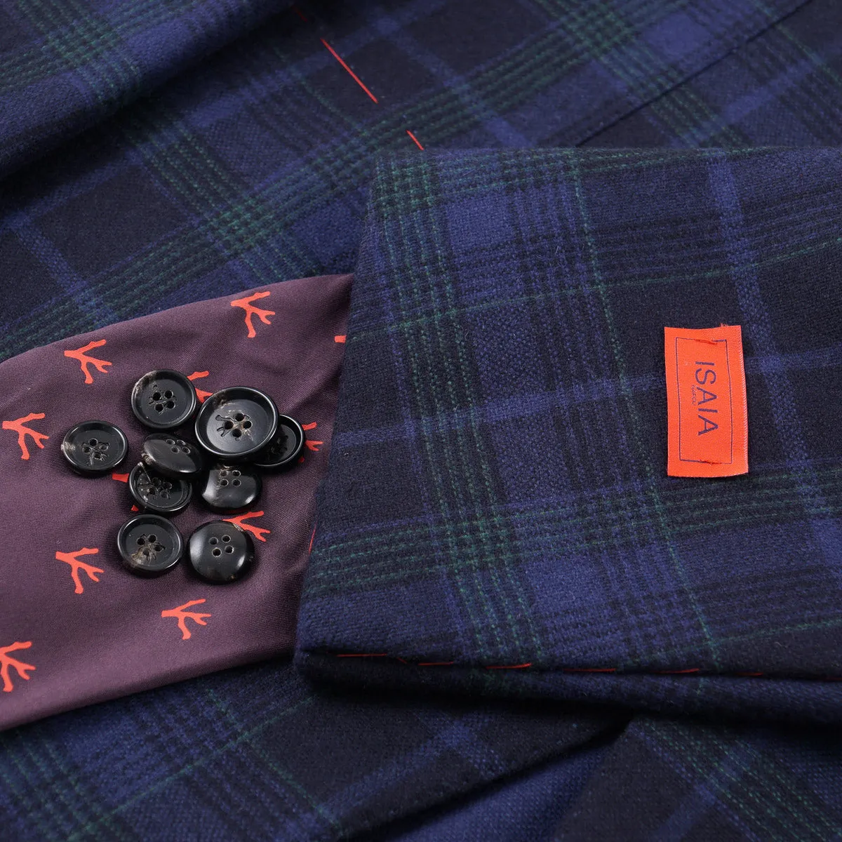 Isaia Flannel Wool-Cashmere Sport Coat