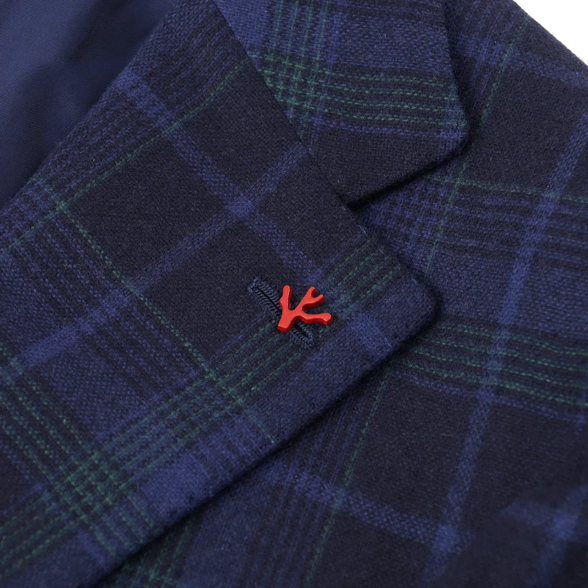 Isaia Flannel Wool-Cashmere Sport Coat