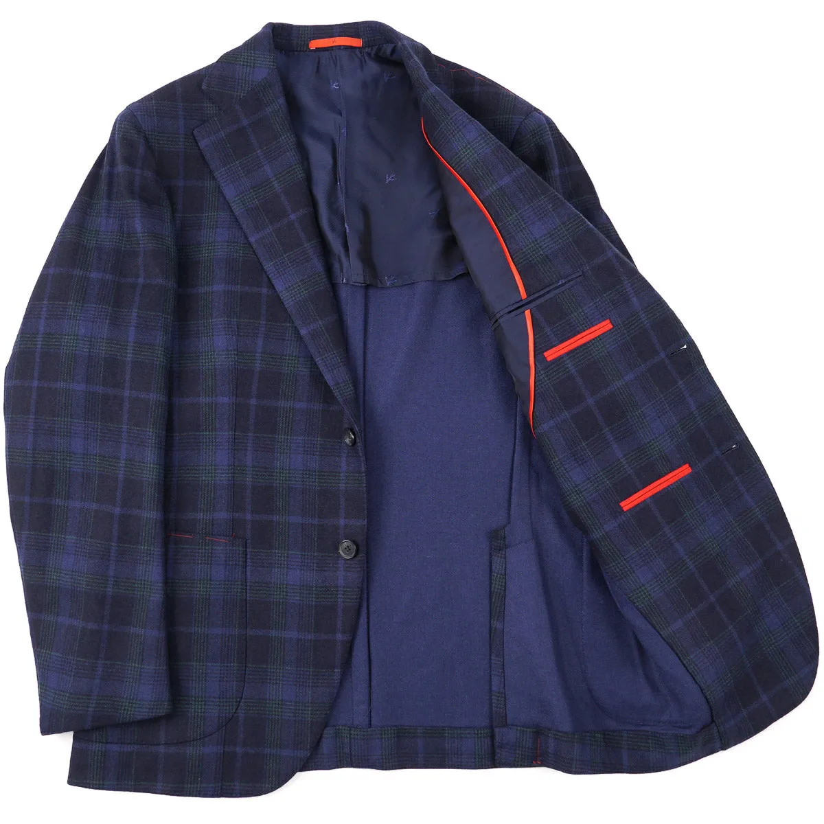 Isaia Flannel Wool-Cashmere Sport Coat
