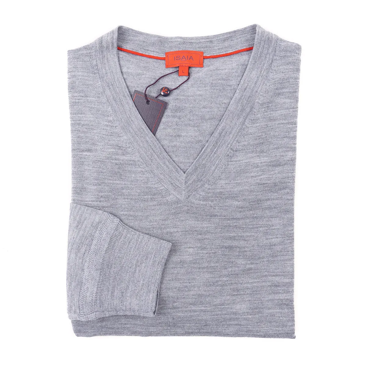 Isaia Lightweight Merino Wool Sweater