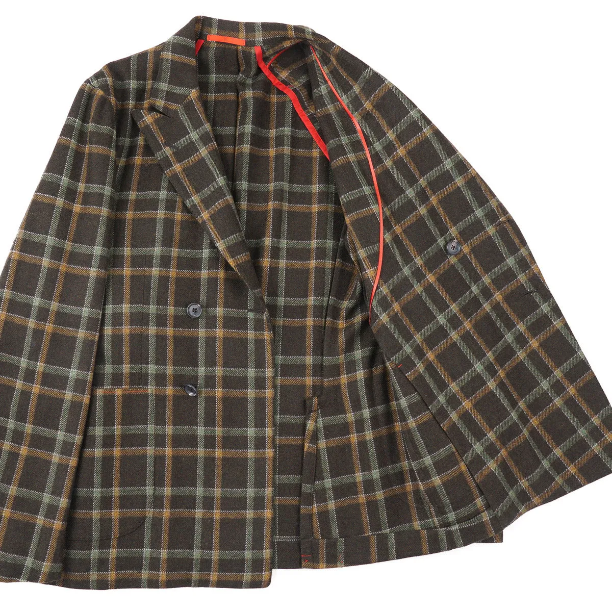 Isaia Soft Flannel Wool Sport Coat