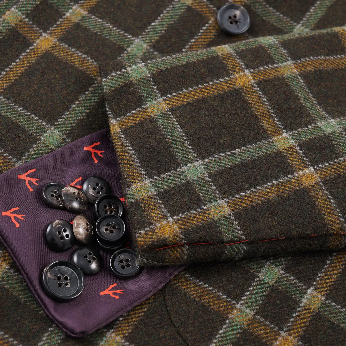 Isaia Soft Flannel Wool Sport Coat