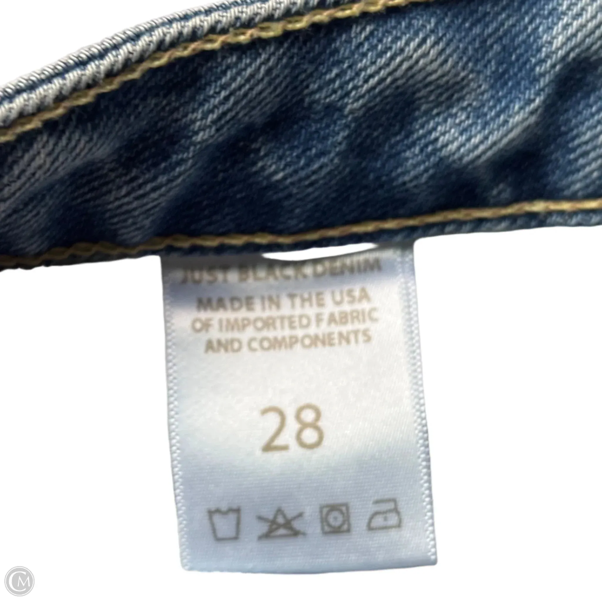 Jeans Flared By Just Black In Blue Denim. Size: 6