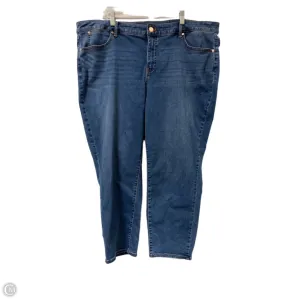Jeans Skinny By Talbots In Blue Denim. Size: 22