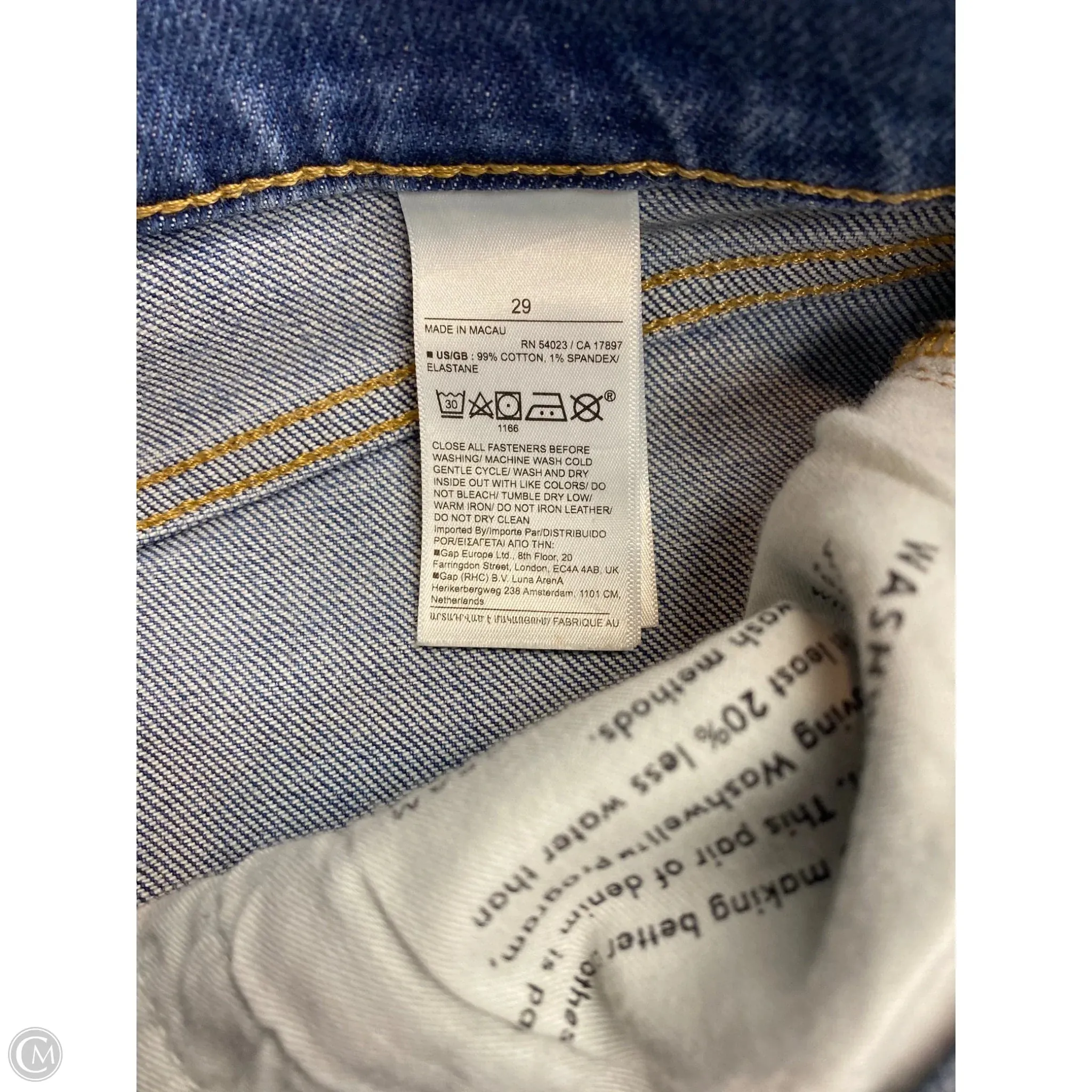 Jeans Straight By Banana Republic In Blue Denim. Size: 8