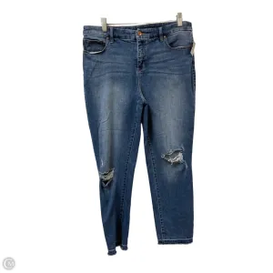 Jeans Straight By Chicos In Blue Denim. Size: 10