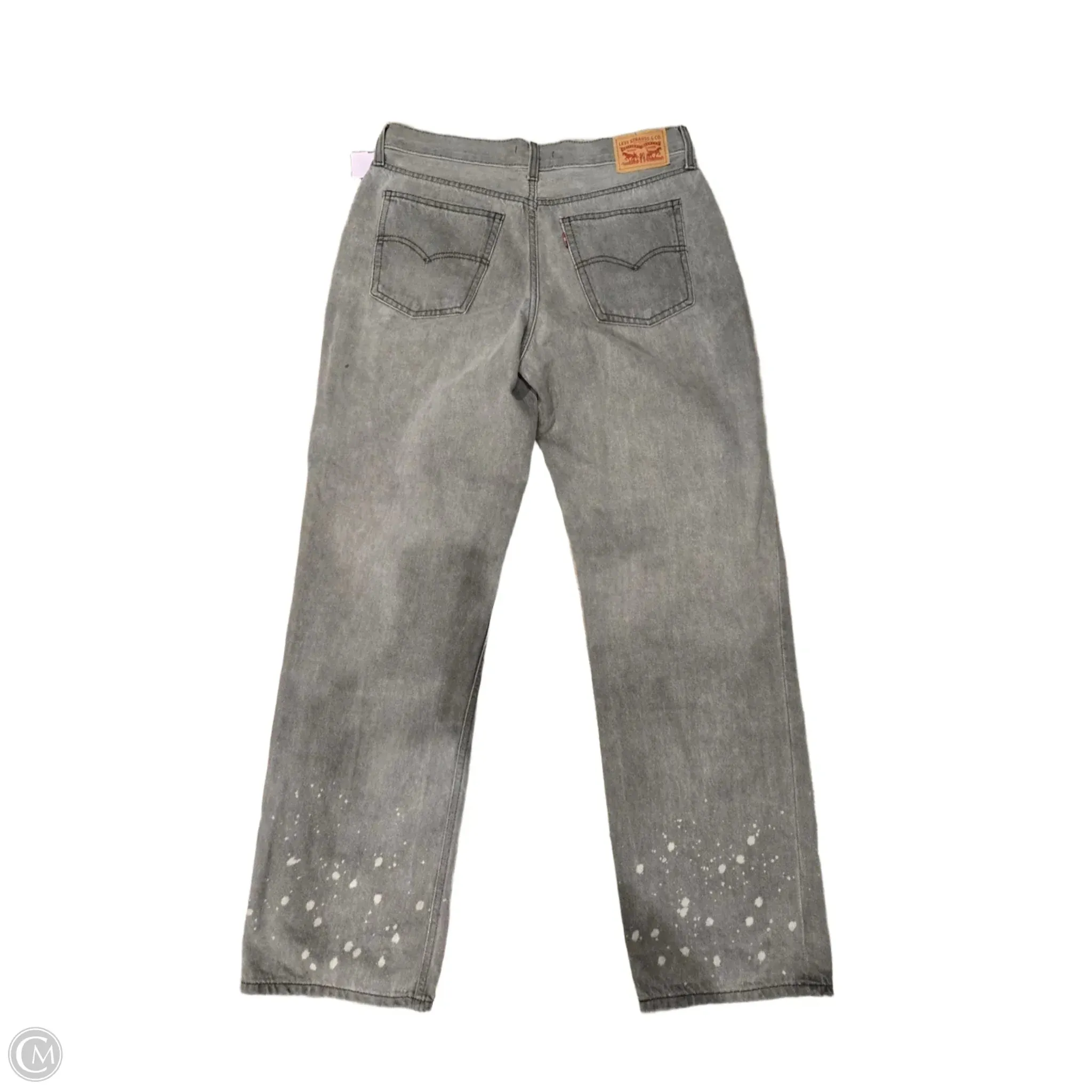 Jeans Straight By Levis In Grey Denim. Size: L