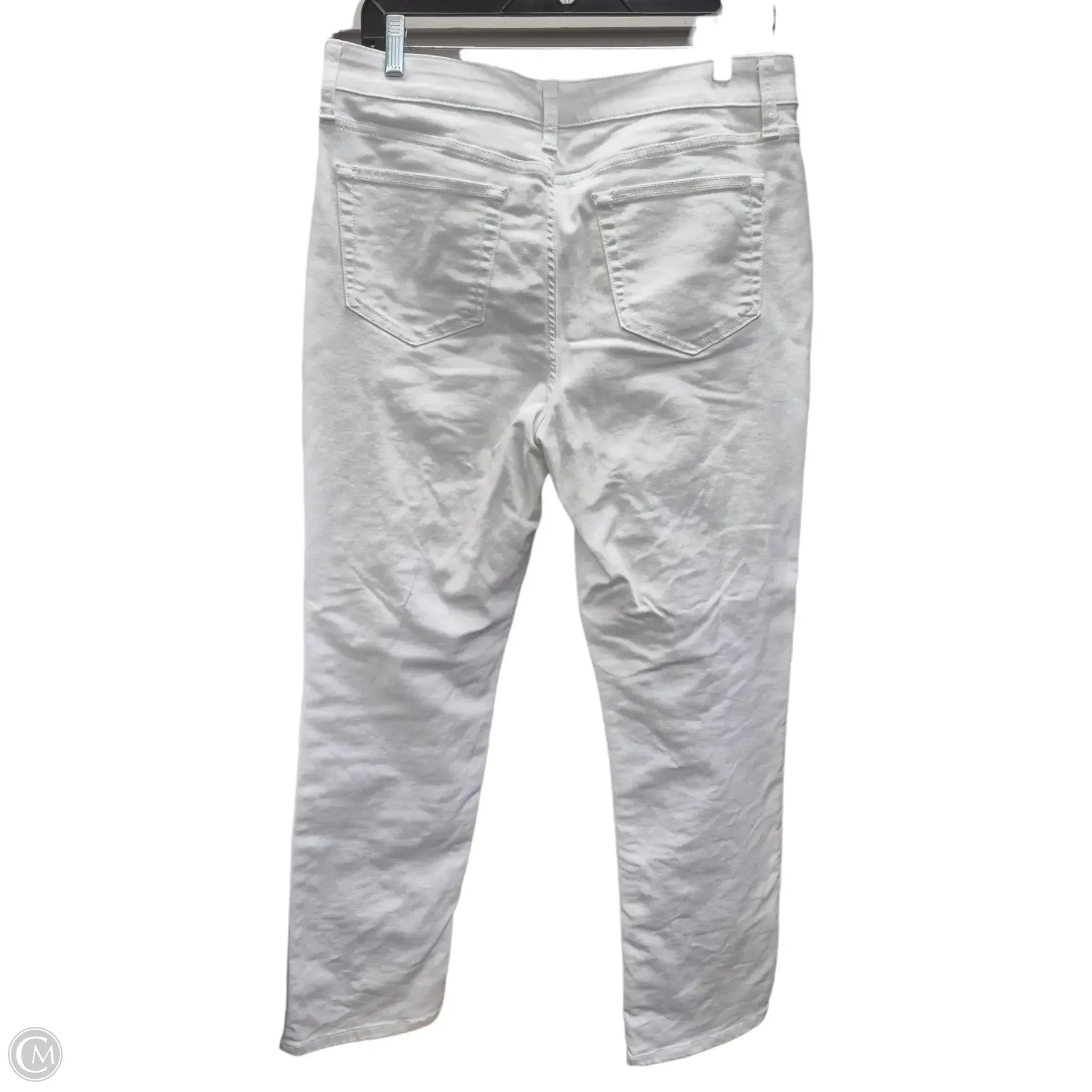 Jeans Straight By St Johns Bay In White. Size: 12