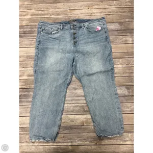 Jeans Straight By Torrid In Blue Denim. Size: 24