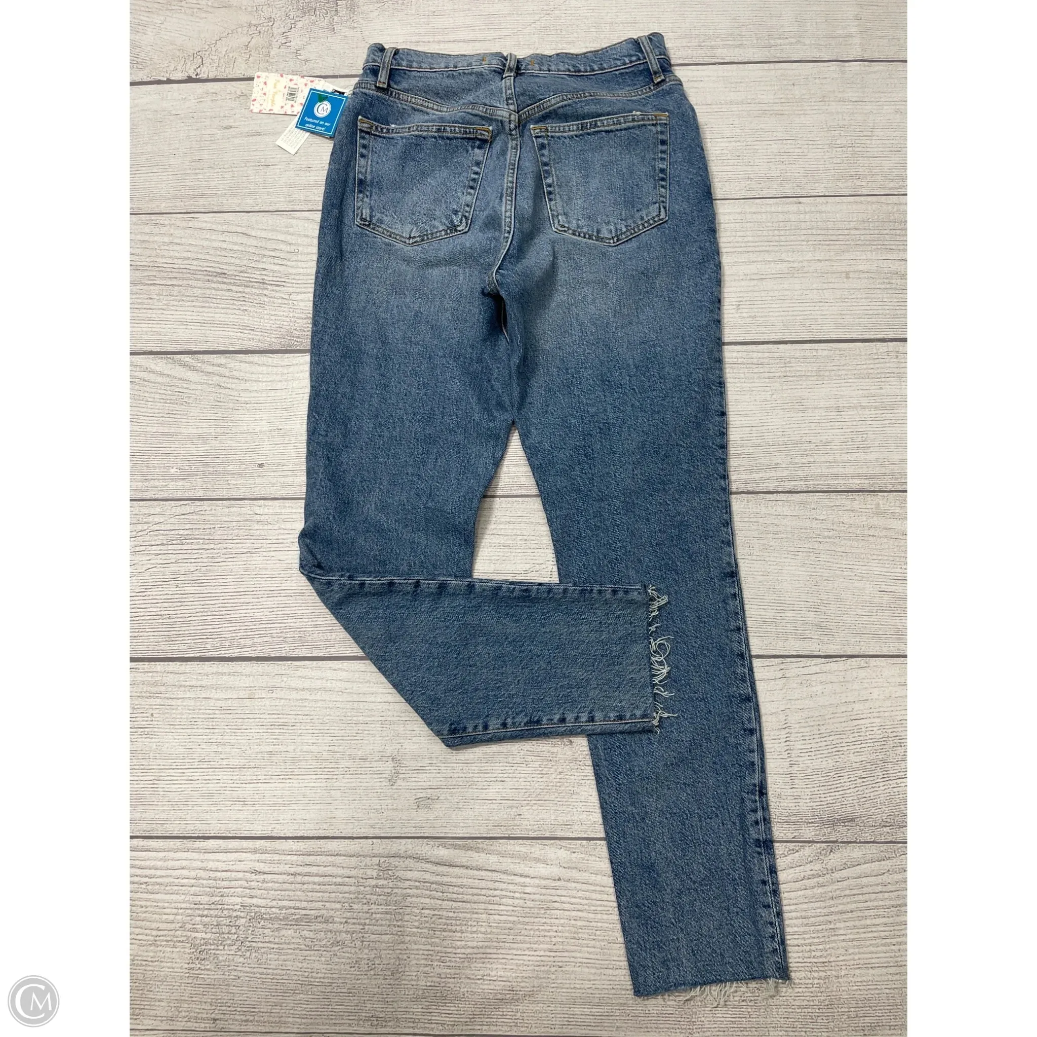 Jeans Straight By We The Free In Blue Denim. Size: 8