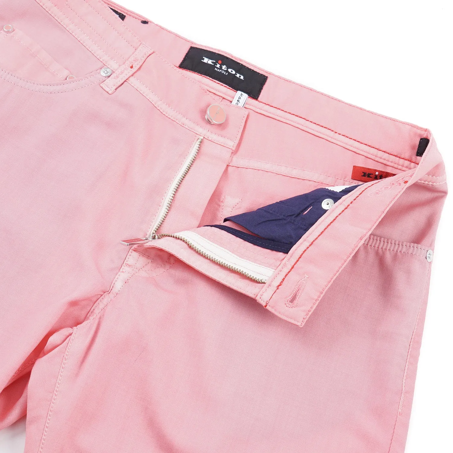 Kiton Slim Fit Five-Pocket Wool Pants
