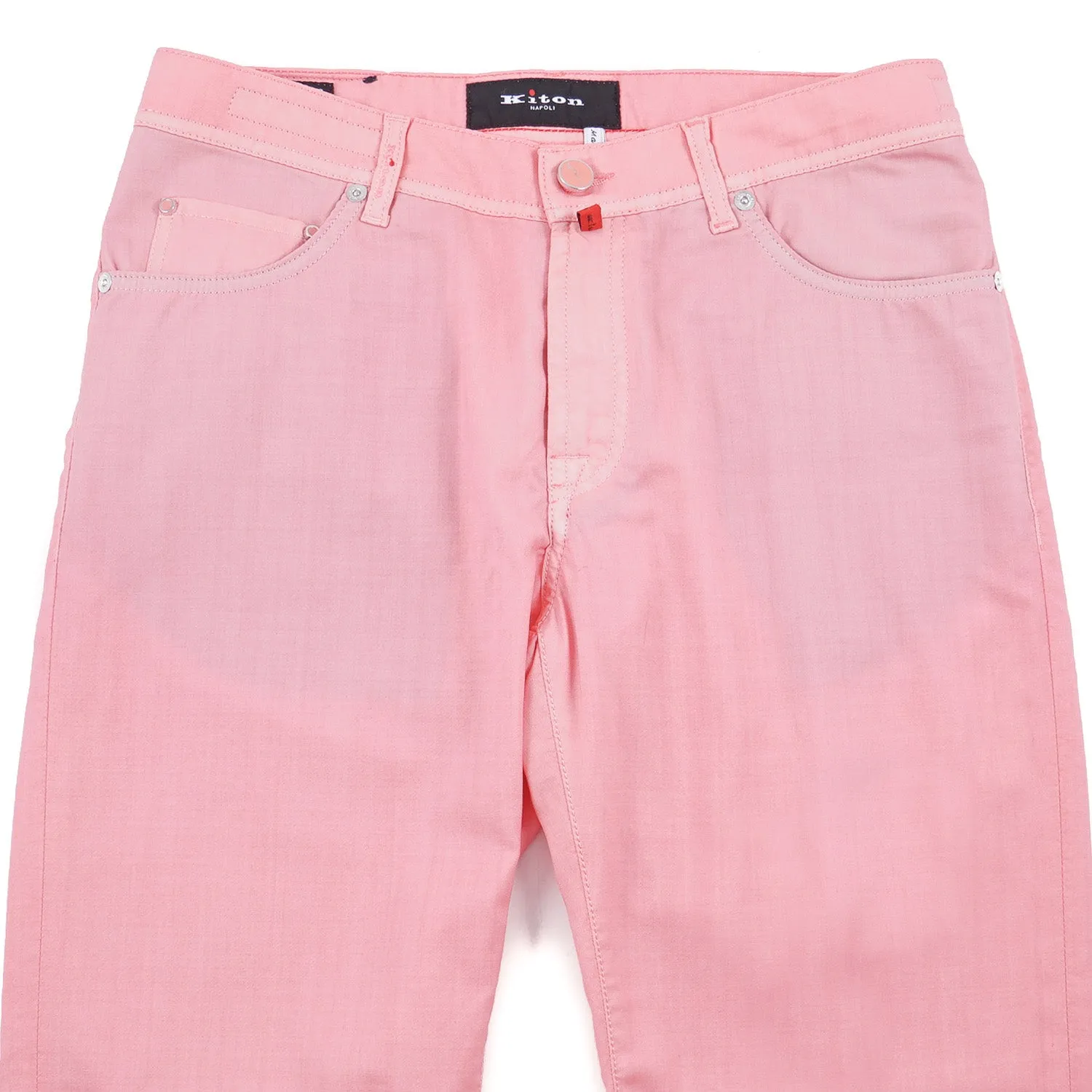Kiton Slim Fit Five-Pocket Wool Pants
