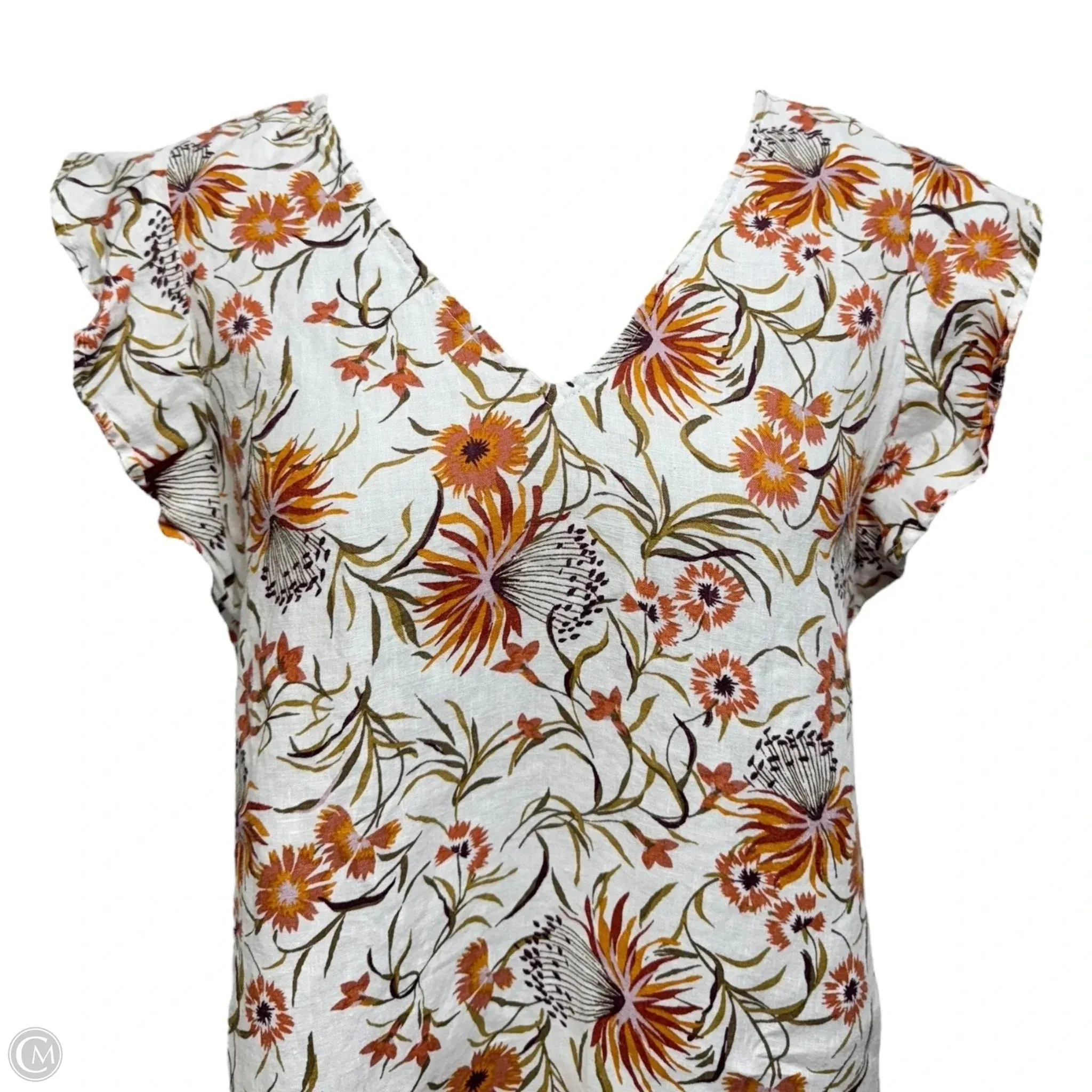 Linen Dress Casual Short By Joie In Multi-colored. Size: Xl