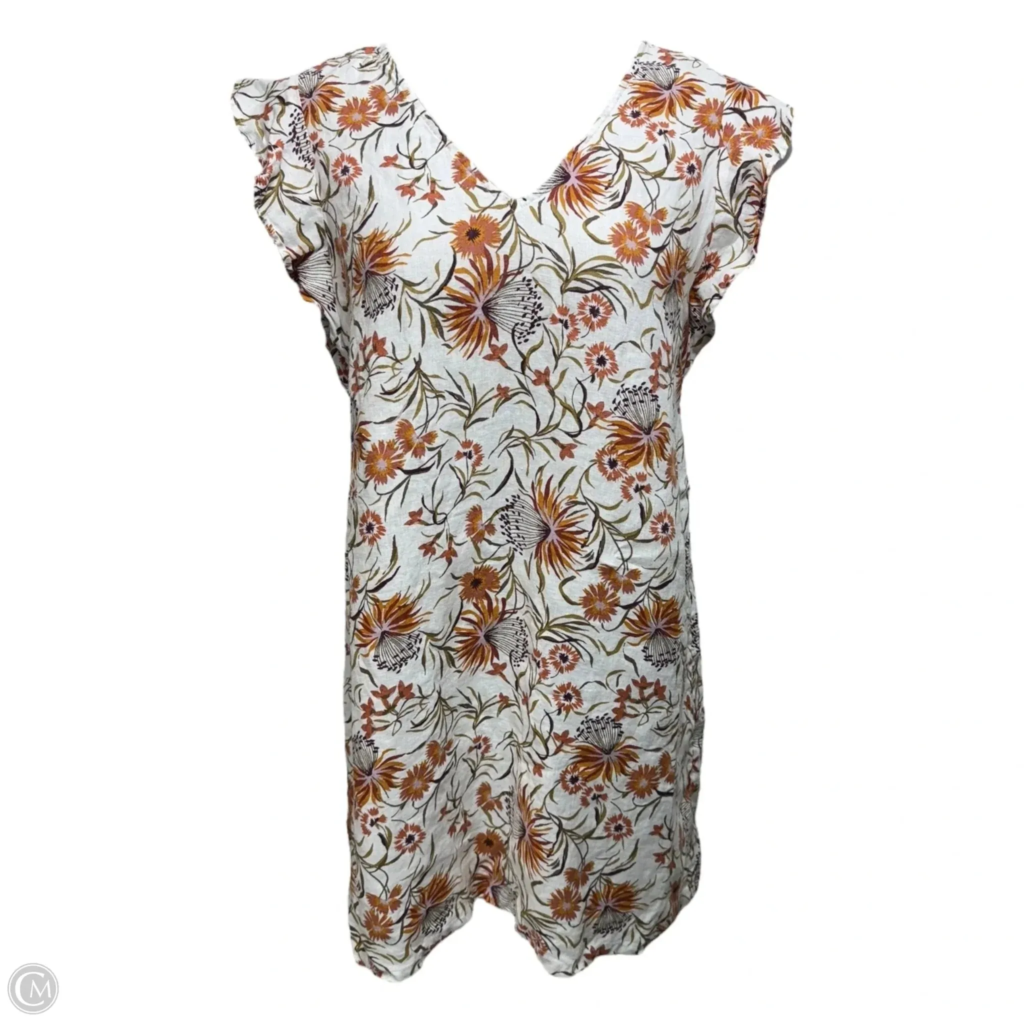 Linen Dress Casual Short By Joie In Multi-colored. Size: Xl