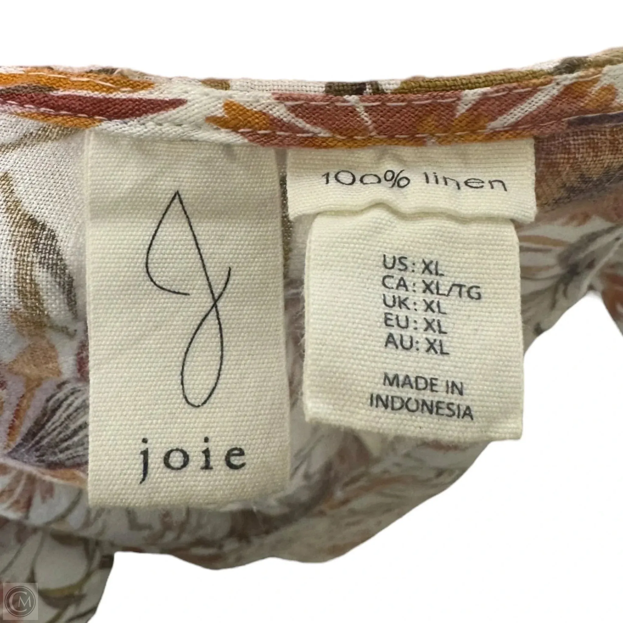 Linen Dress Casual Short By Joie In Multi-colored. Size: Xl