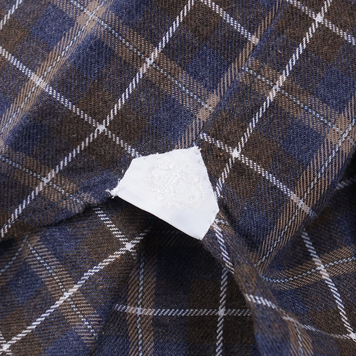 Luigi Borrelli Slim-Fit Flannel Cotton Shirt