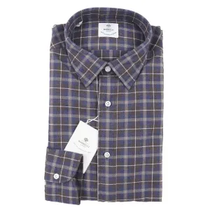 Luigi Borrelli Slim-Fit Flannel Cotton Shirt