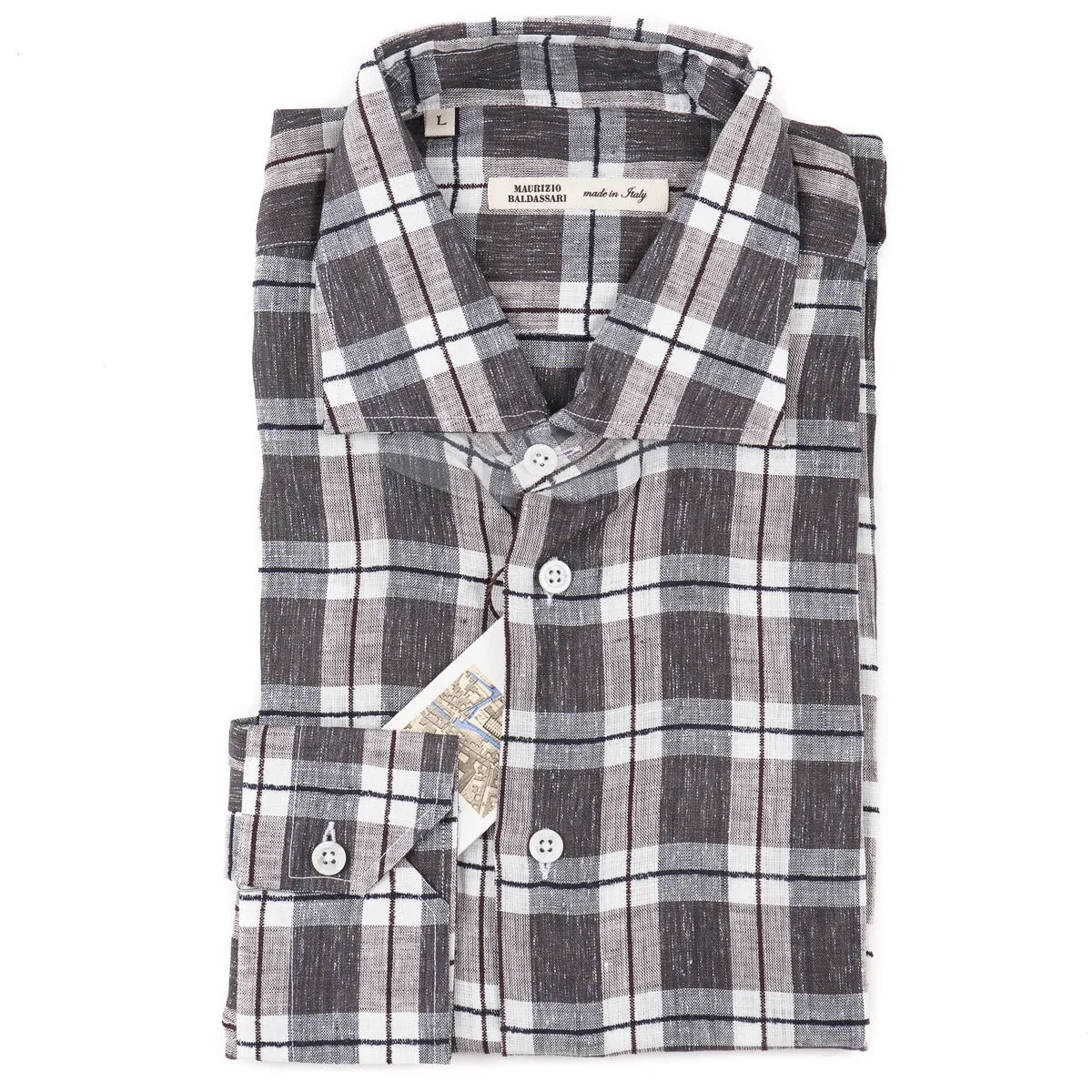 Maurizio Baldassari Woven Linen Shirt