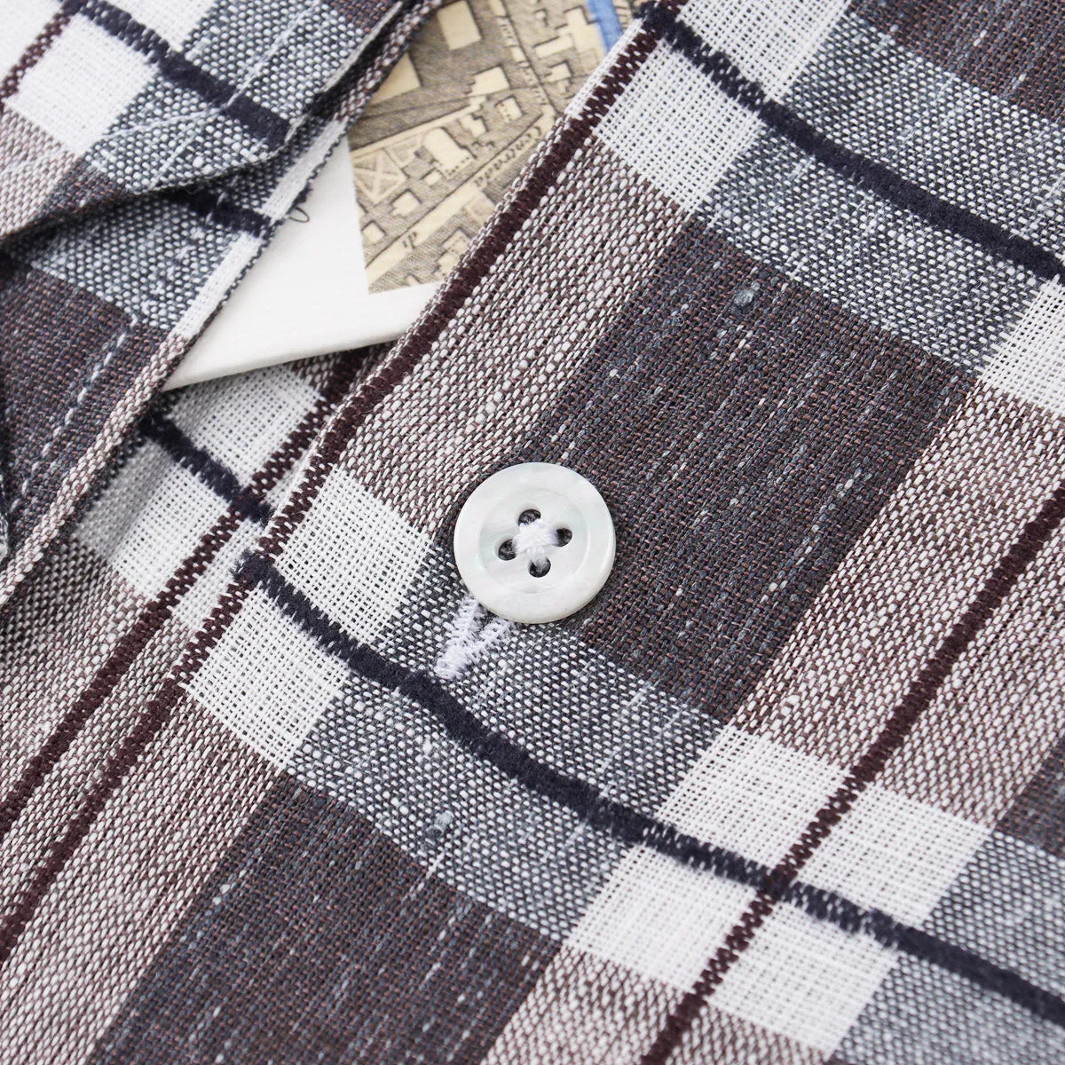 Maurizio Baldassari Woven Linen Shirt