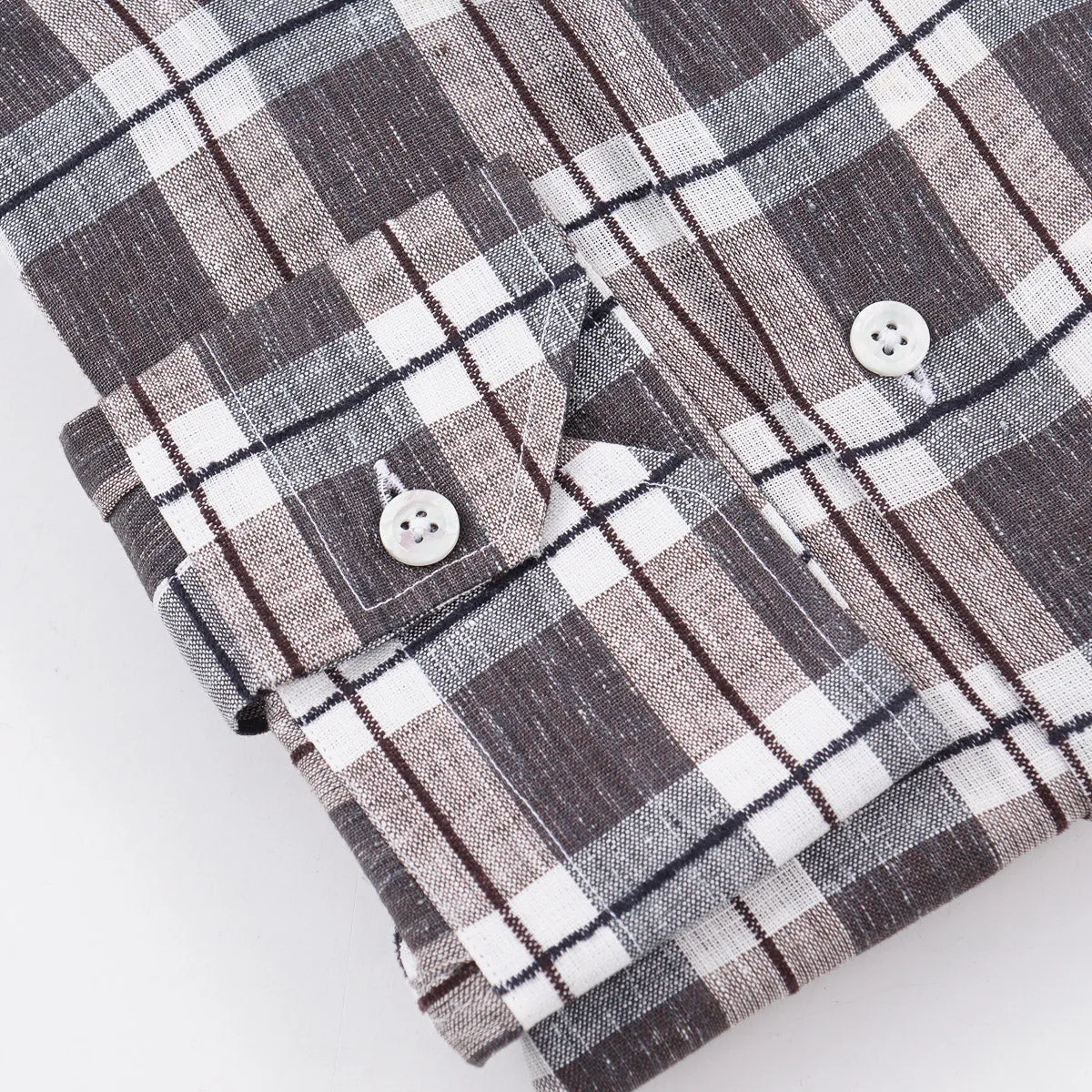 Maurizio Baldassari Woven Linen Shirt