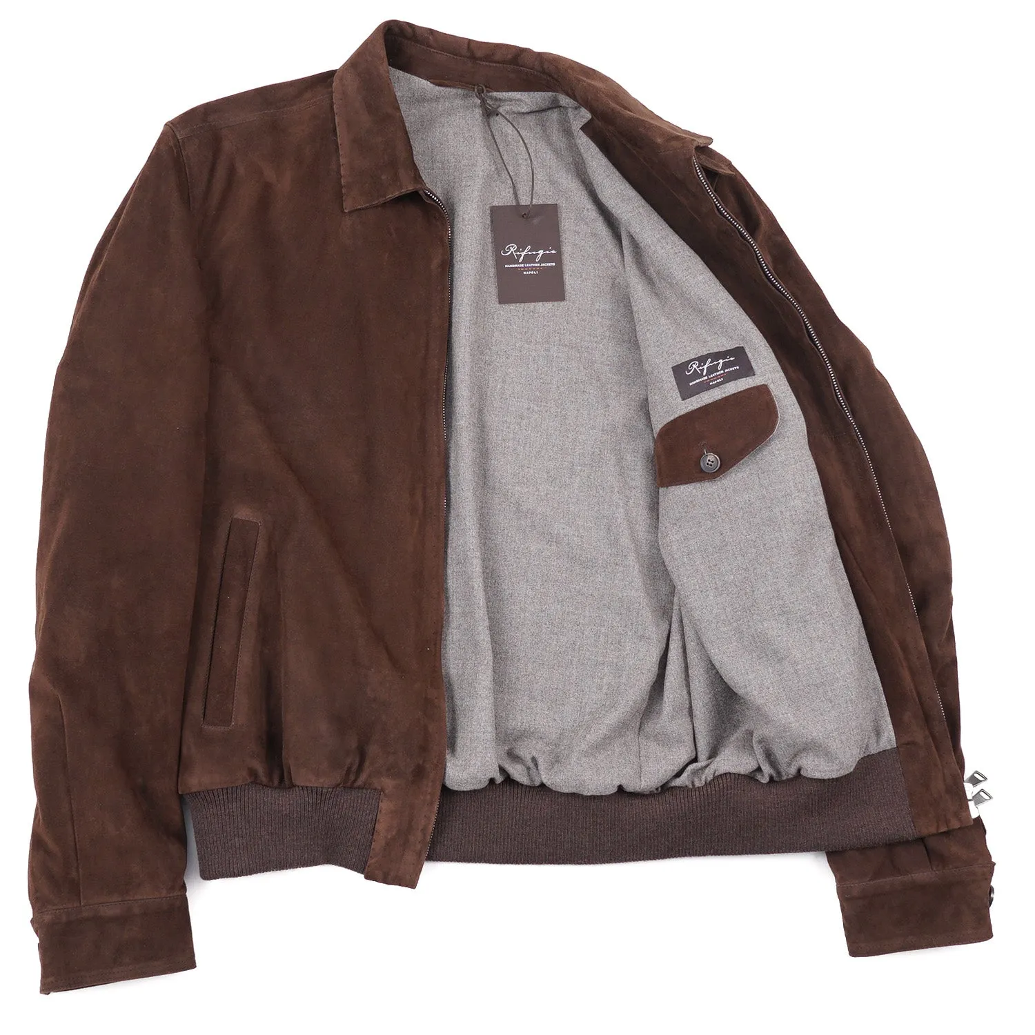Rifugio Wool-Lined Suede Aviator Jacket