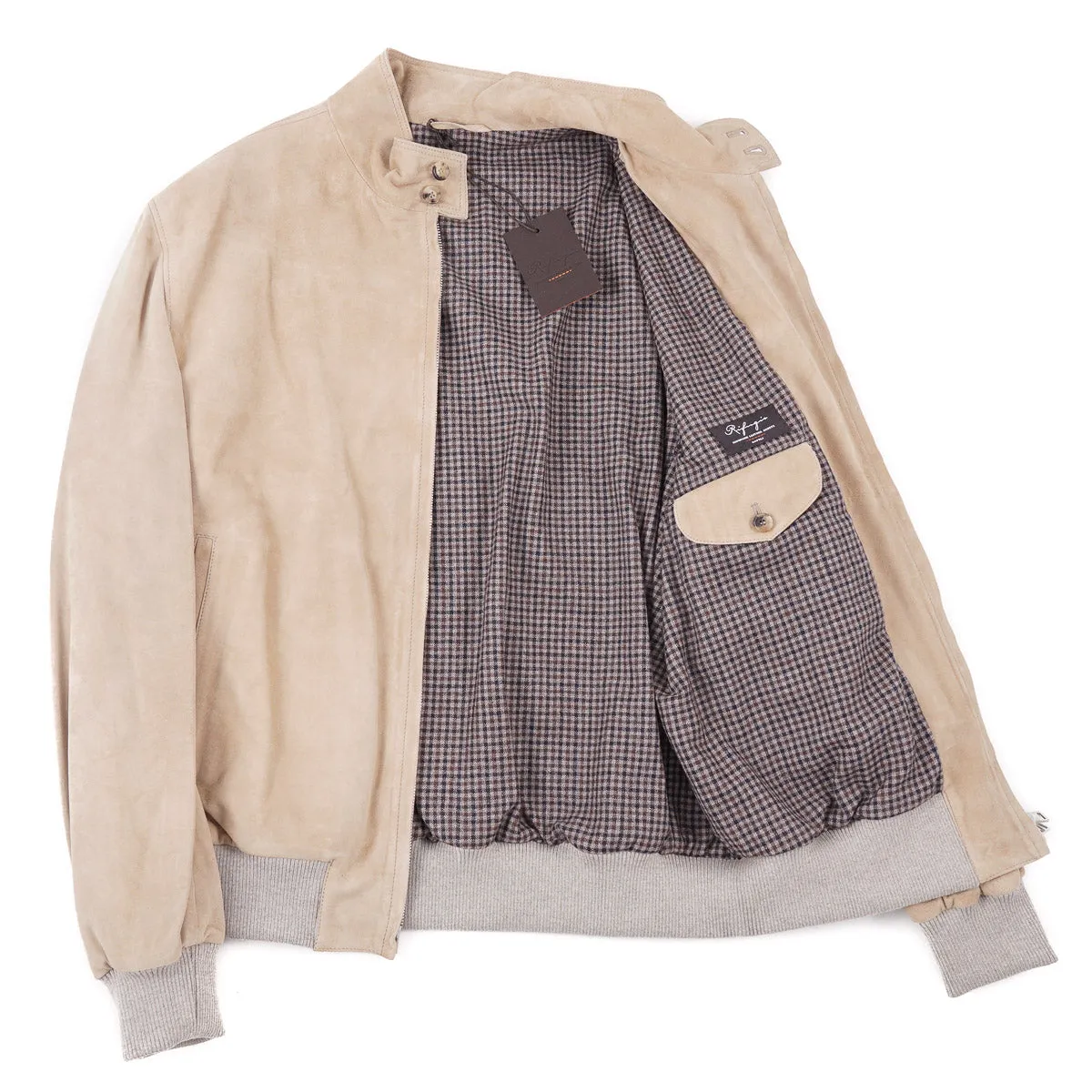 Rifugio Wool-Lined Suede Bomber Jacket