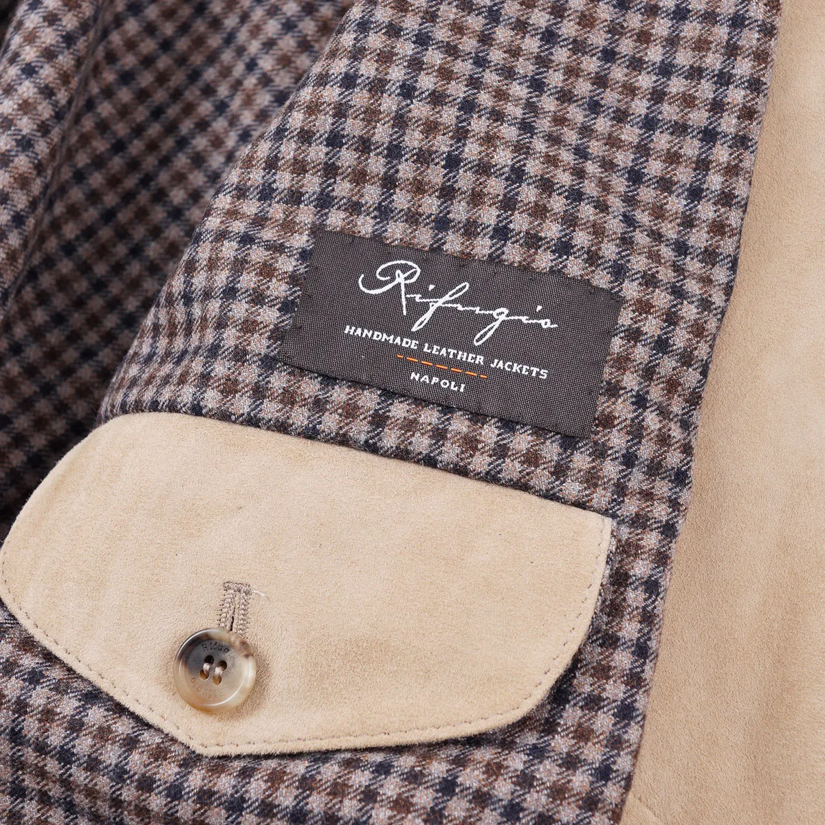 Rifugio Wool-Lined Suede Bomber Jacket