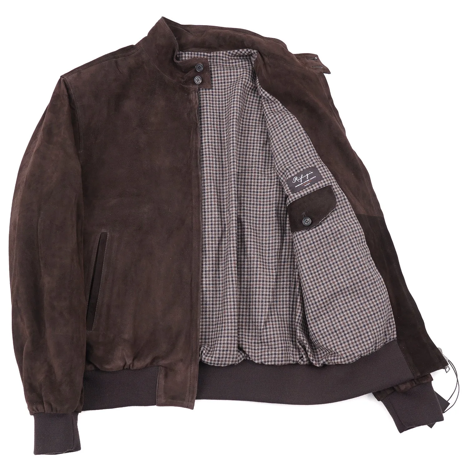 Rifugio Wool-Lined Suede Bomber Jacket