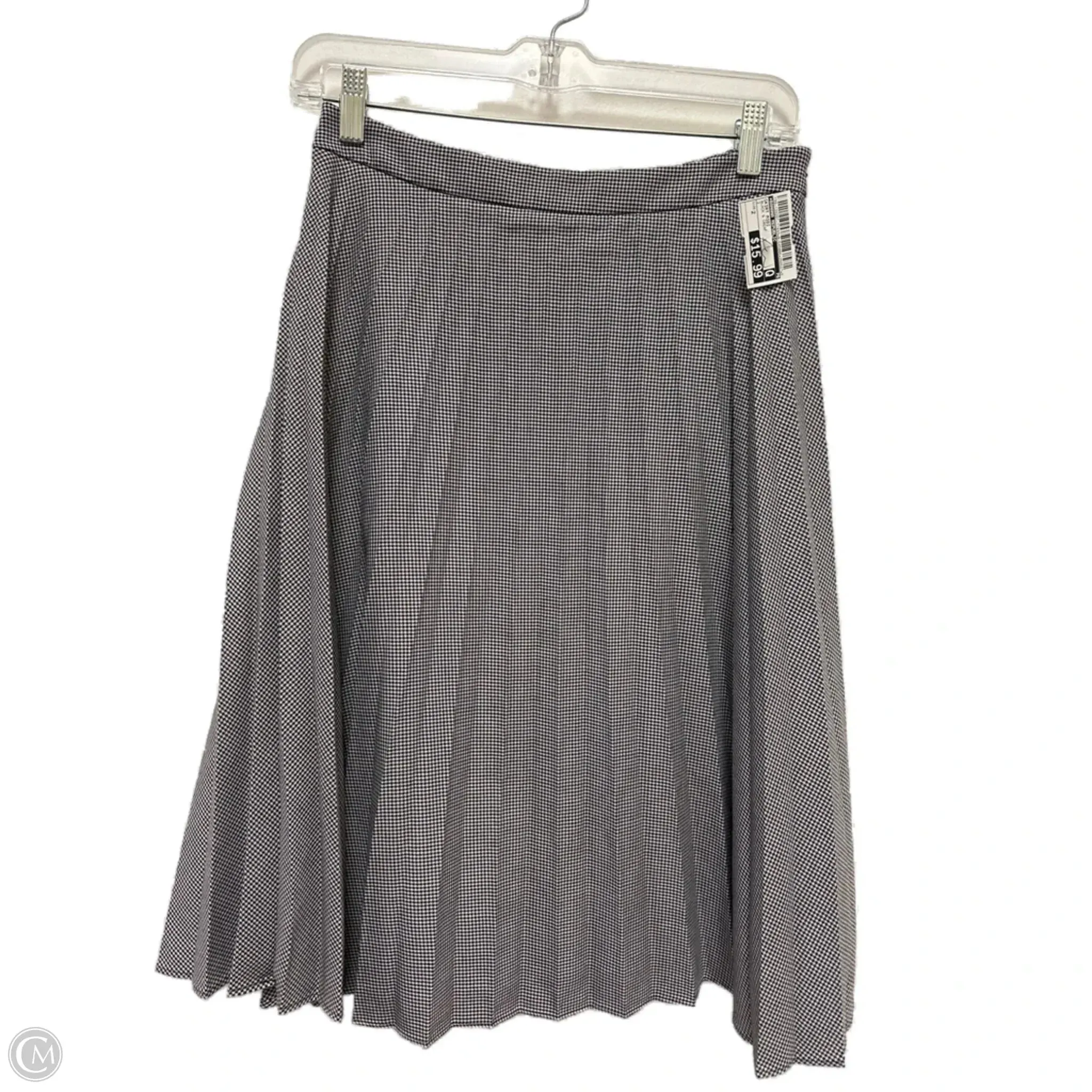 Skirt Midi By Banana Republic In Black & Cream. Size: 2
